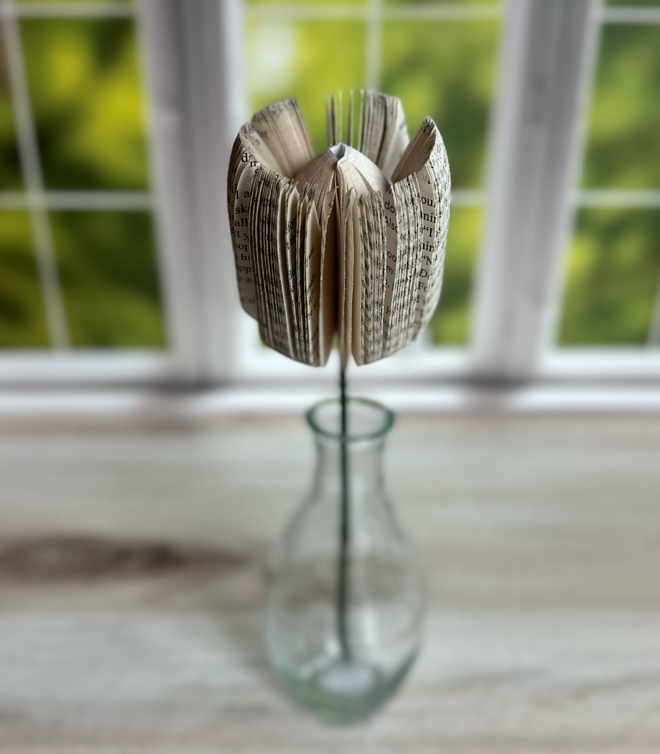 Book Pages- Floral Stem
