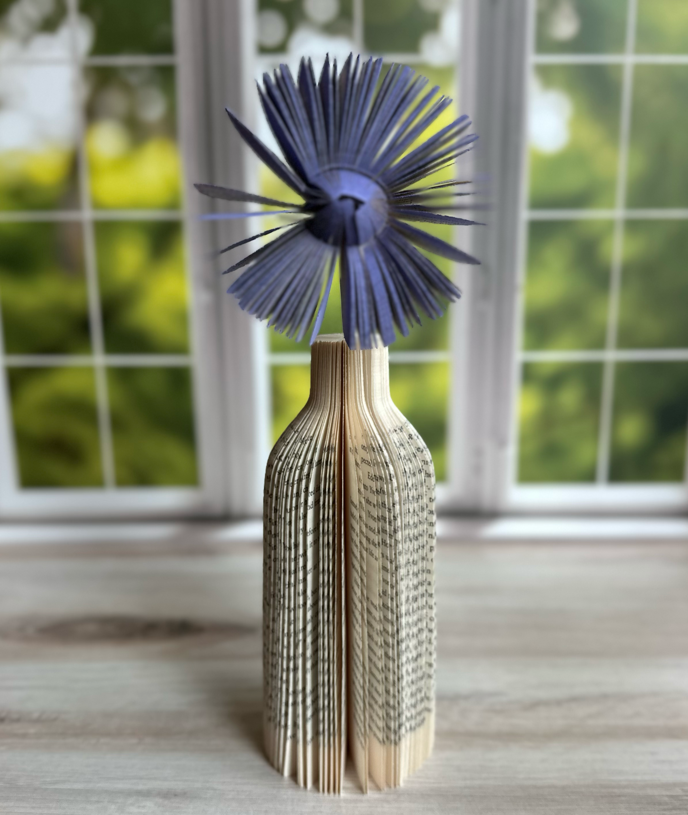 Book Pages- Flower Vase
